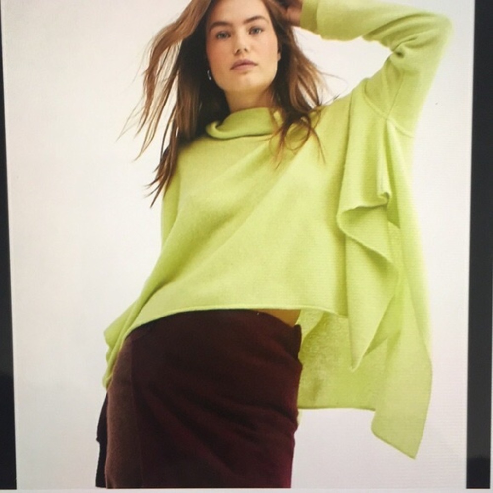 Free People Crush on You Cashmere Turtleneck Sweater